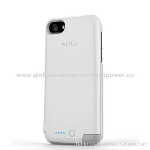 MFI 2,200mAh capacity power bank for iPhone 5/5S/5C with built-in charging cable